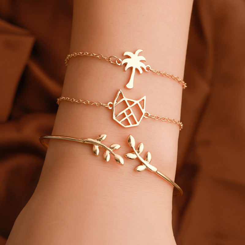 Women's Bohemian 8-Shaped Heart Alloy Bracelet