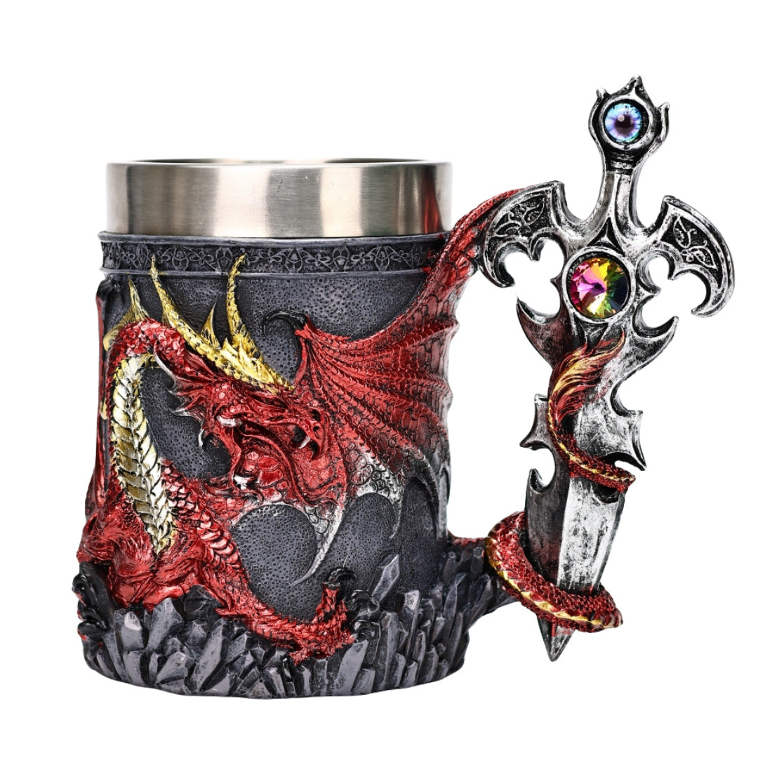 Creative Dragon Battle Stainless Steel Mug
