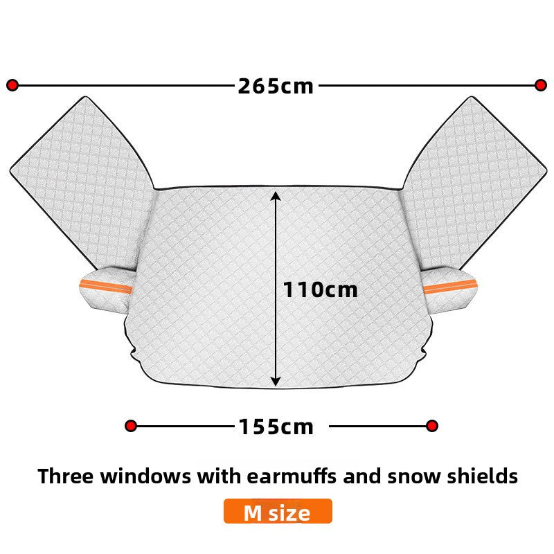 Magnetic Thickened Car Wind Shield Cover for Snow