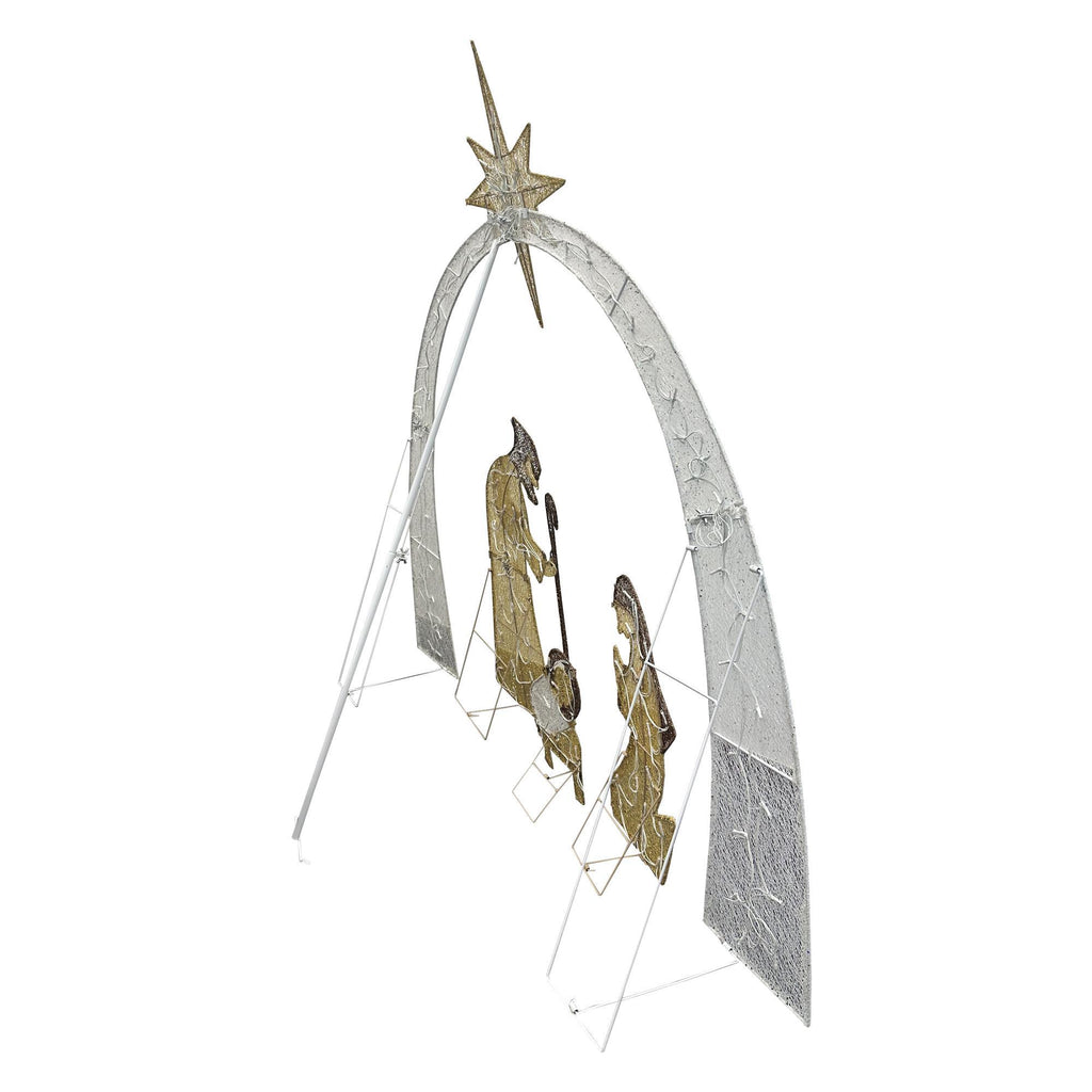 Nativity Scene Warm White Always Bright Decoration Christmas Religious Scene Indoor And Outdoor Atmosphere Faith Decorations