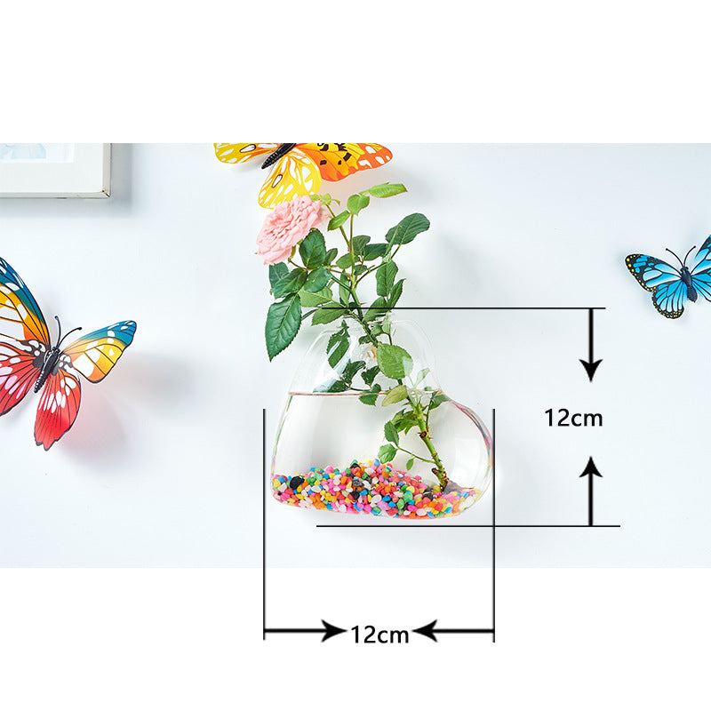 Hanging Hydroponic Glass Vase for Plants Wall Decor