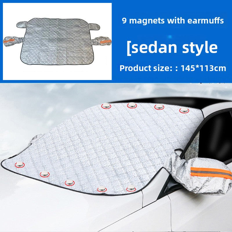 Magnetic Thickened Car Wind Shield Cover for Snow
