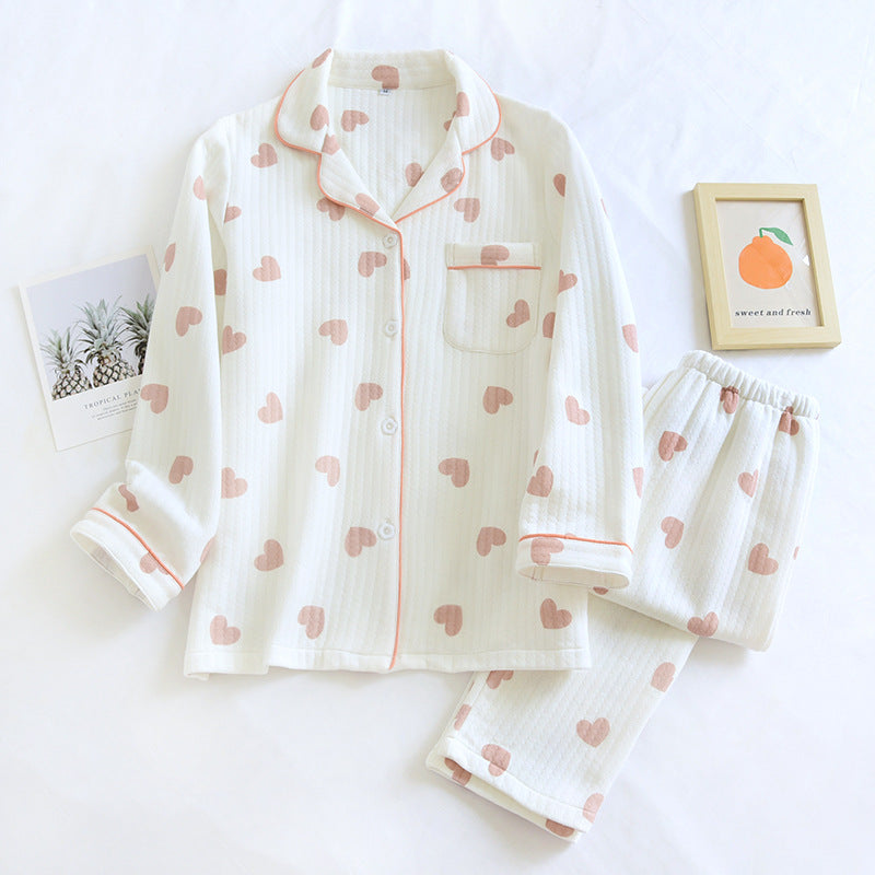 Cotton Quilted Pajamas Set