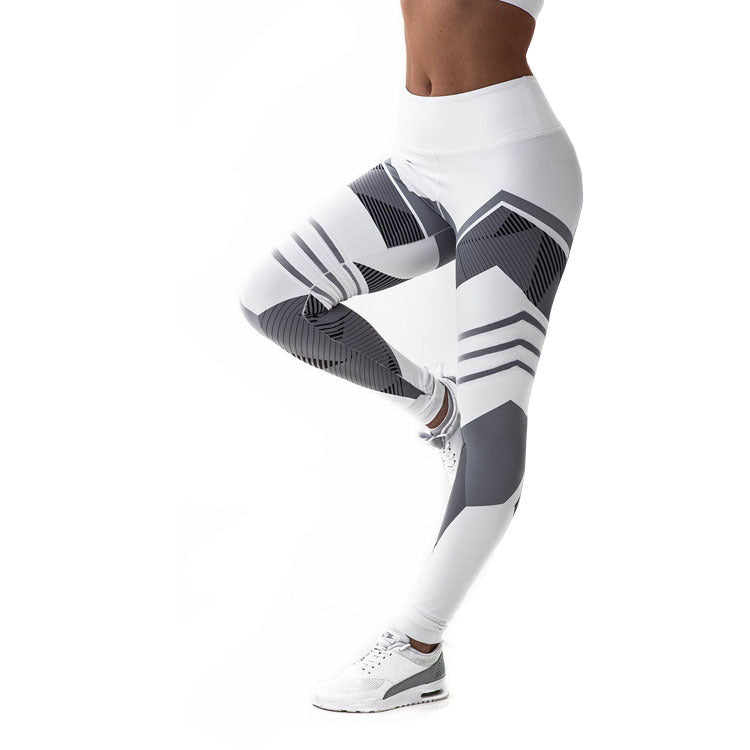 High Waist Digital Print Yoga Leggings