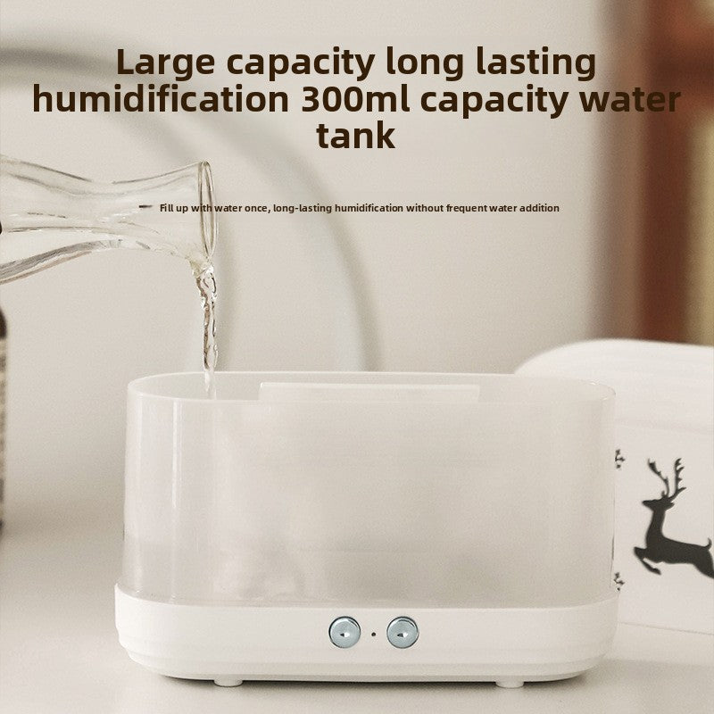 Creative Flame Simulation Humidifier with Aroma Diffuserr