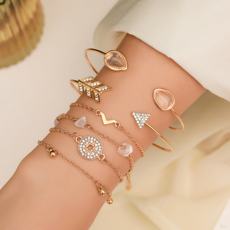 Women's Bohemian 8-Shaped Heart Alloy Bracelet