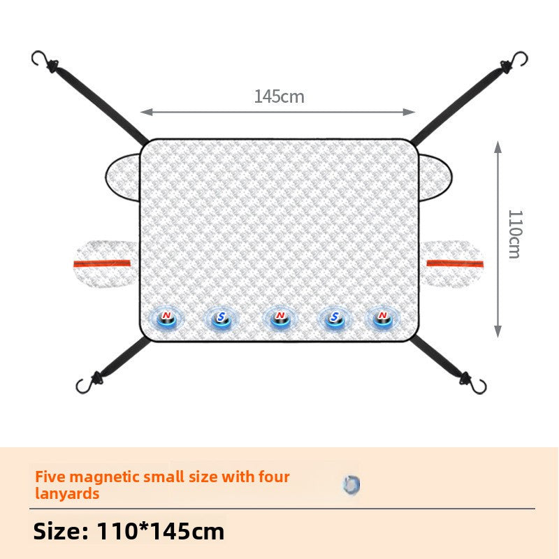 Magnetic Thickened Car Wind Shield Cover for Snow