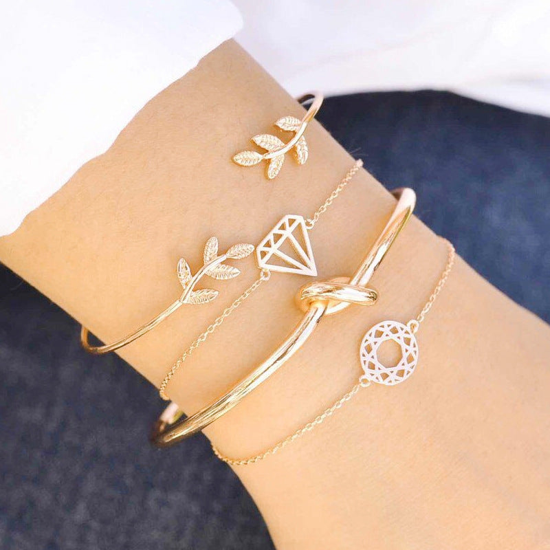 Women's Bohemian 8-Shaped Heart Alloy Bracelet
