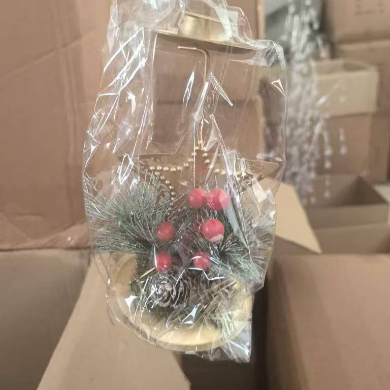 Decorative Iron Christmas Candle Holders (Snowflake/Star/Elk Design)