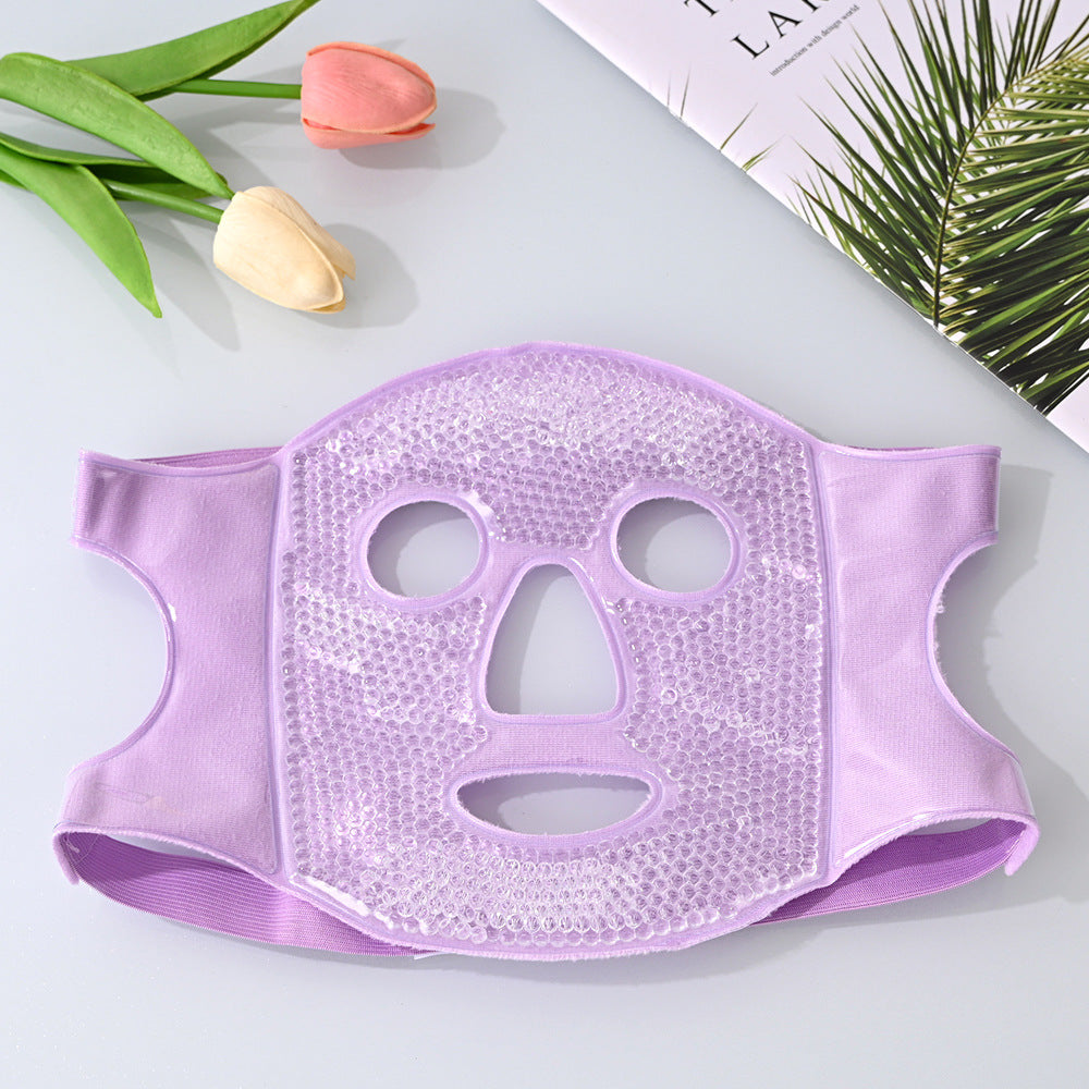 Reusable Cooling Face Mask with Ice Beads